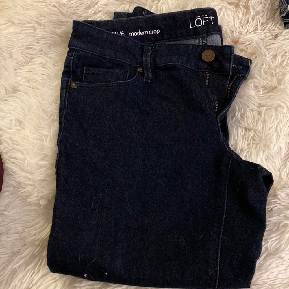Ann Taylor Loft modern crop jeans